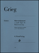 Piano Concerto in A Minor, Op. 16 piano sheet music cover